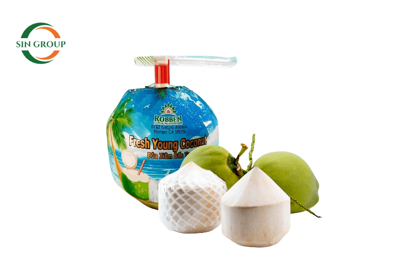 DỪA GỌT KIM CƯƠNG NÚT NHẤN - EASY-OPEN DIAMOND COCONUT.